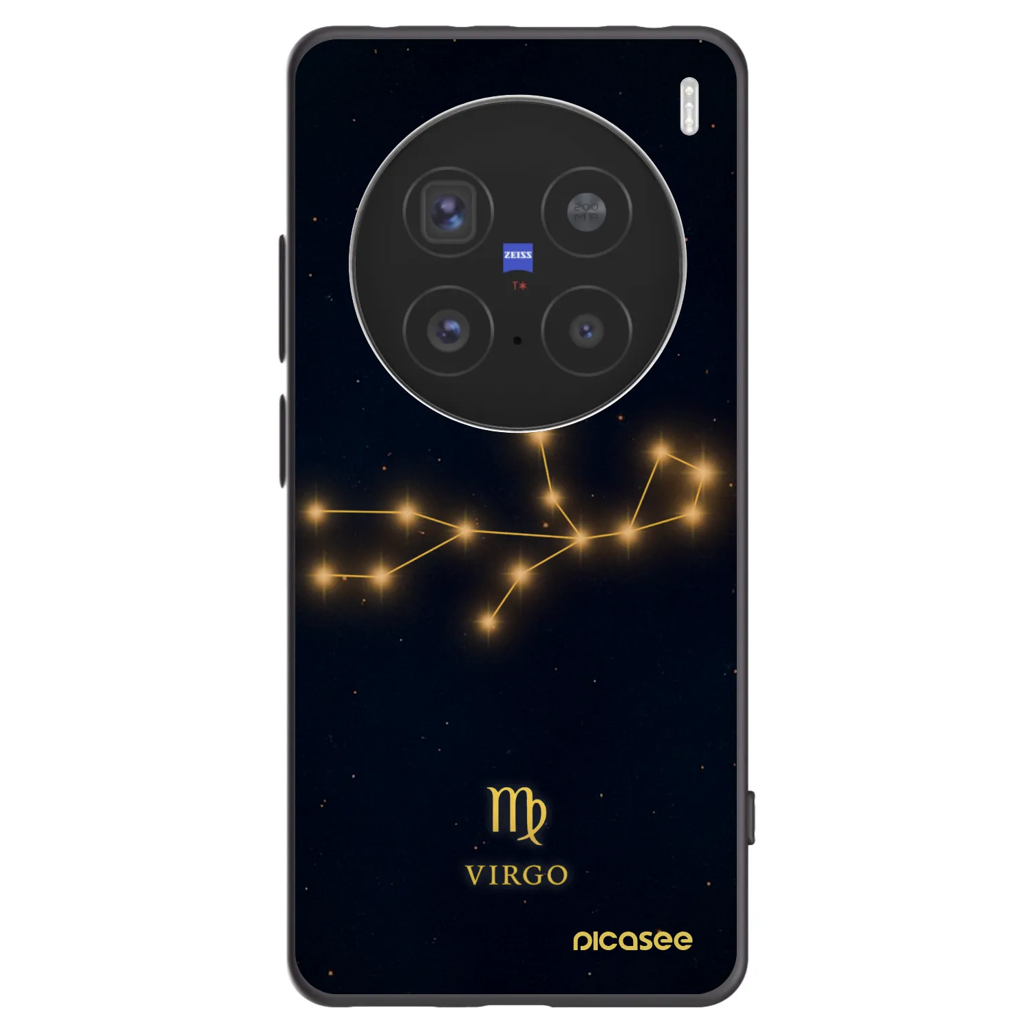 Picasee silikonový černý obal pro Vivo X200 Pro - VIRGO
