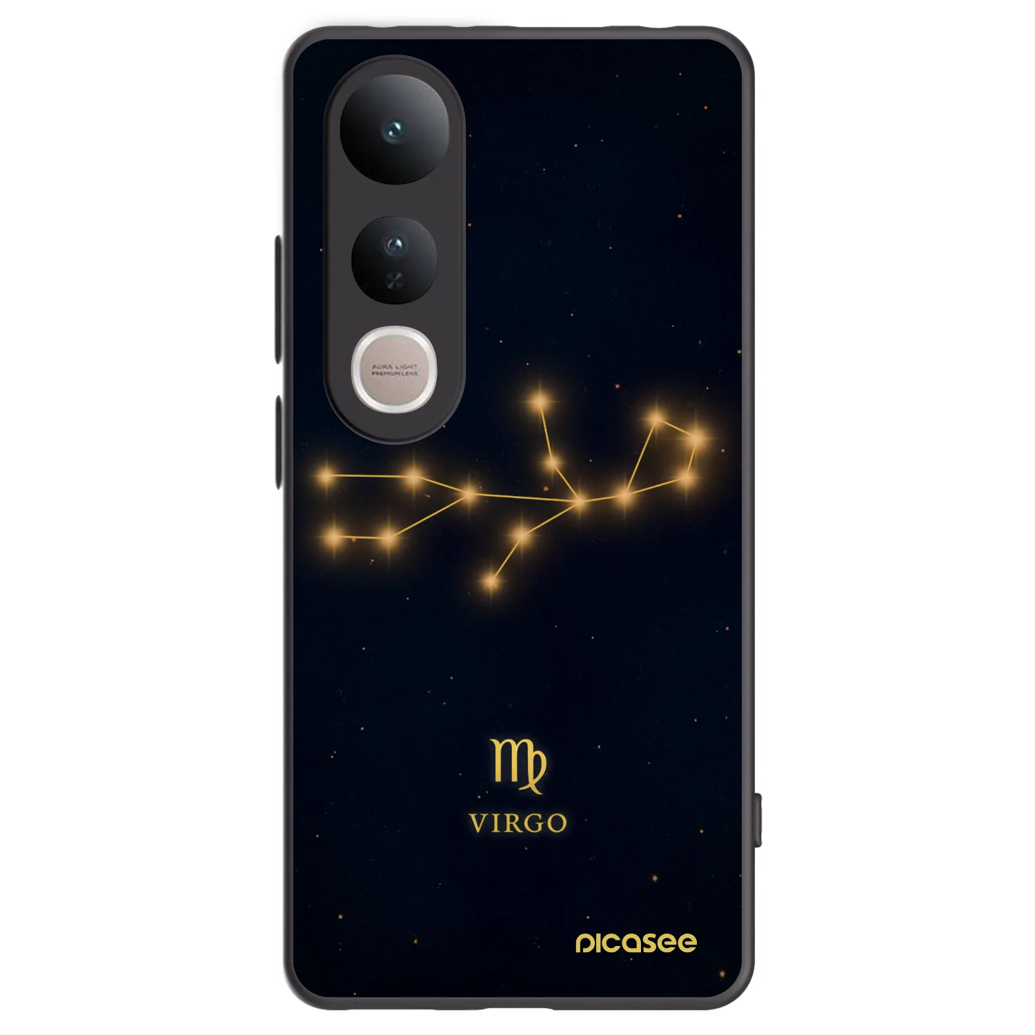 Picasee silikonový černý obal pro Vivo V50 Lite 5G - VIRGO