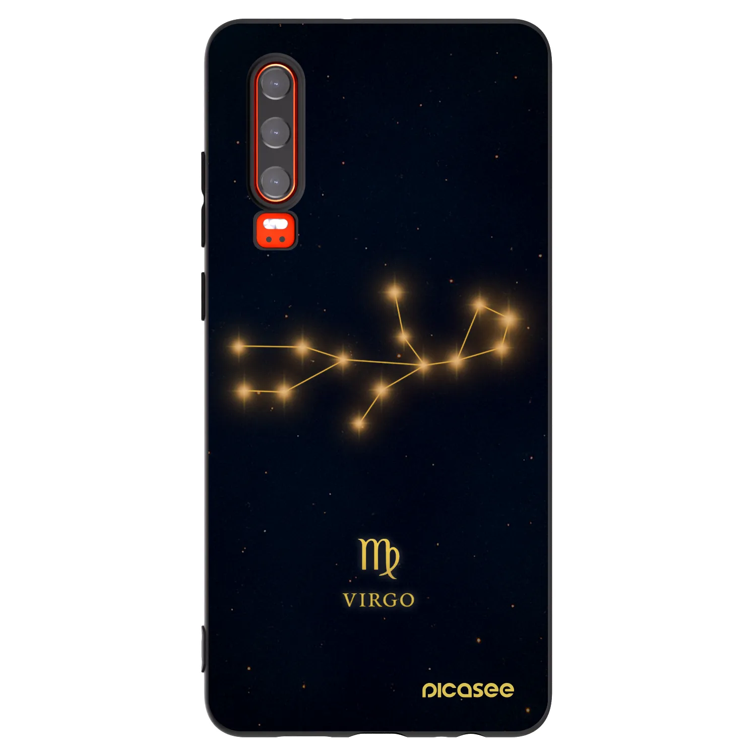 Picasee silikonový černý obal pro Huawei P30 - VIRGO