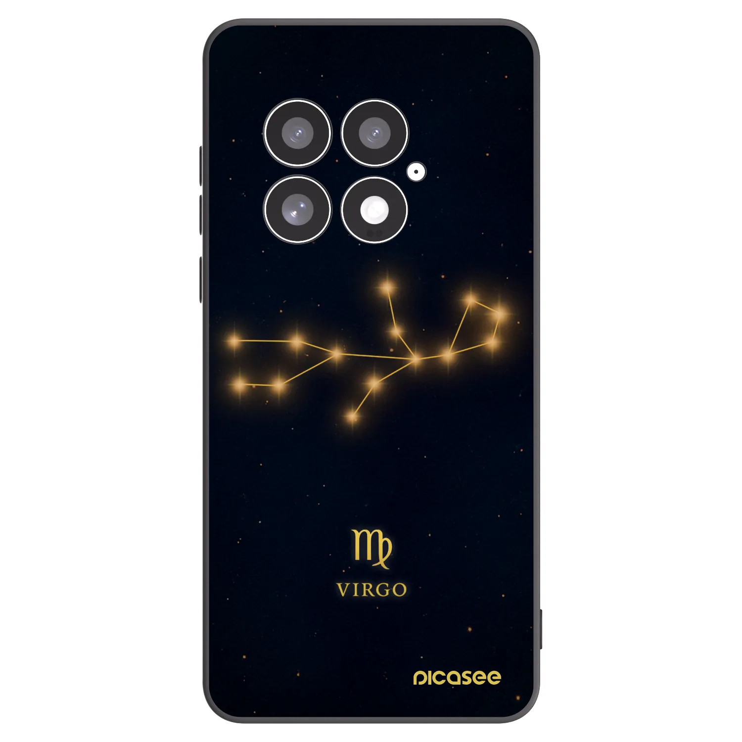 Picasee silikonový černý obal pro OnePlus 13 5G - VIRGO