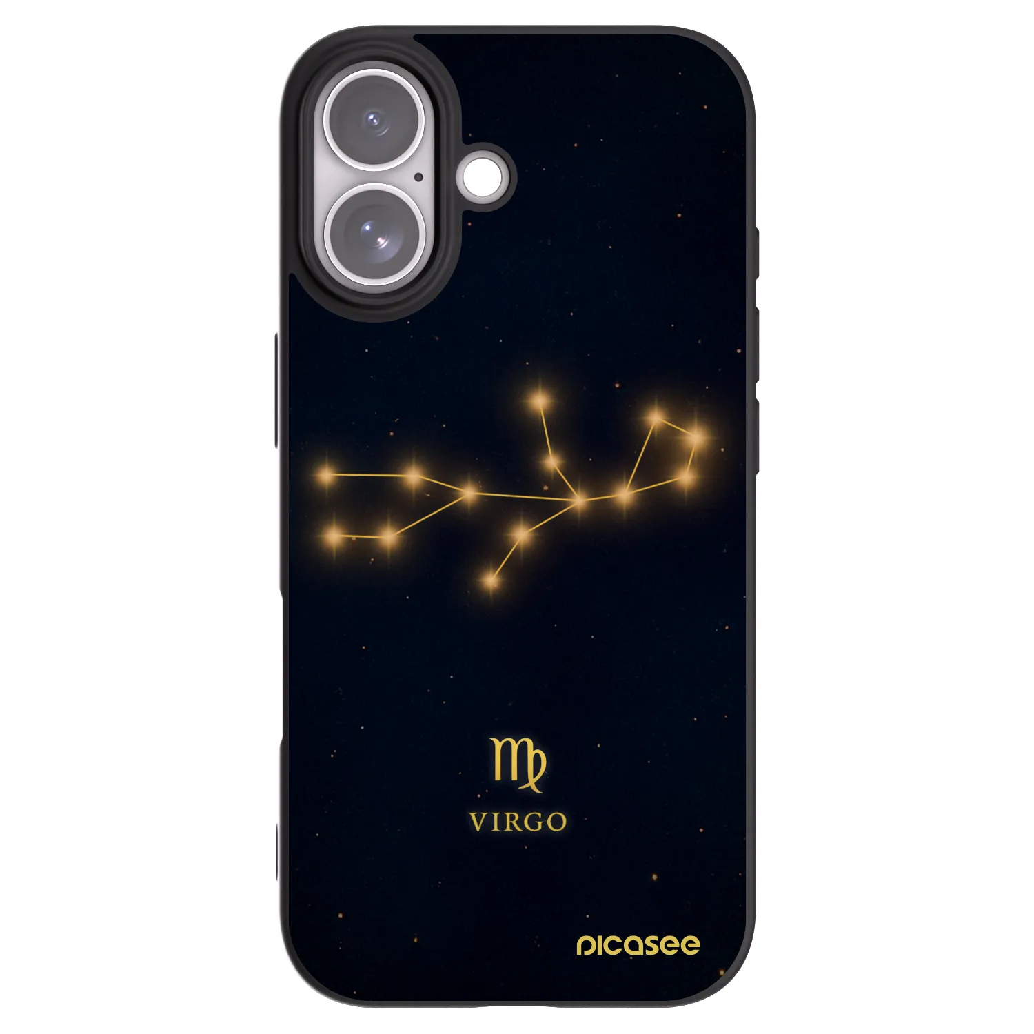 Picasee silikonový černý obal pro Apple iPhone 17 - VIRGO