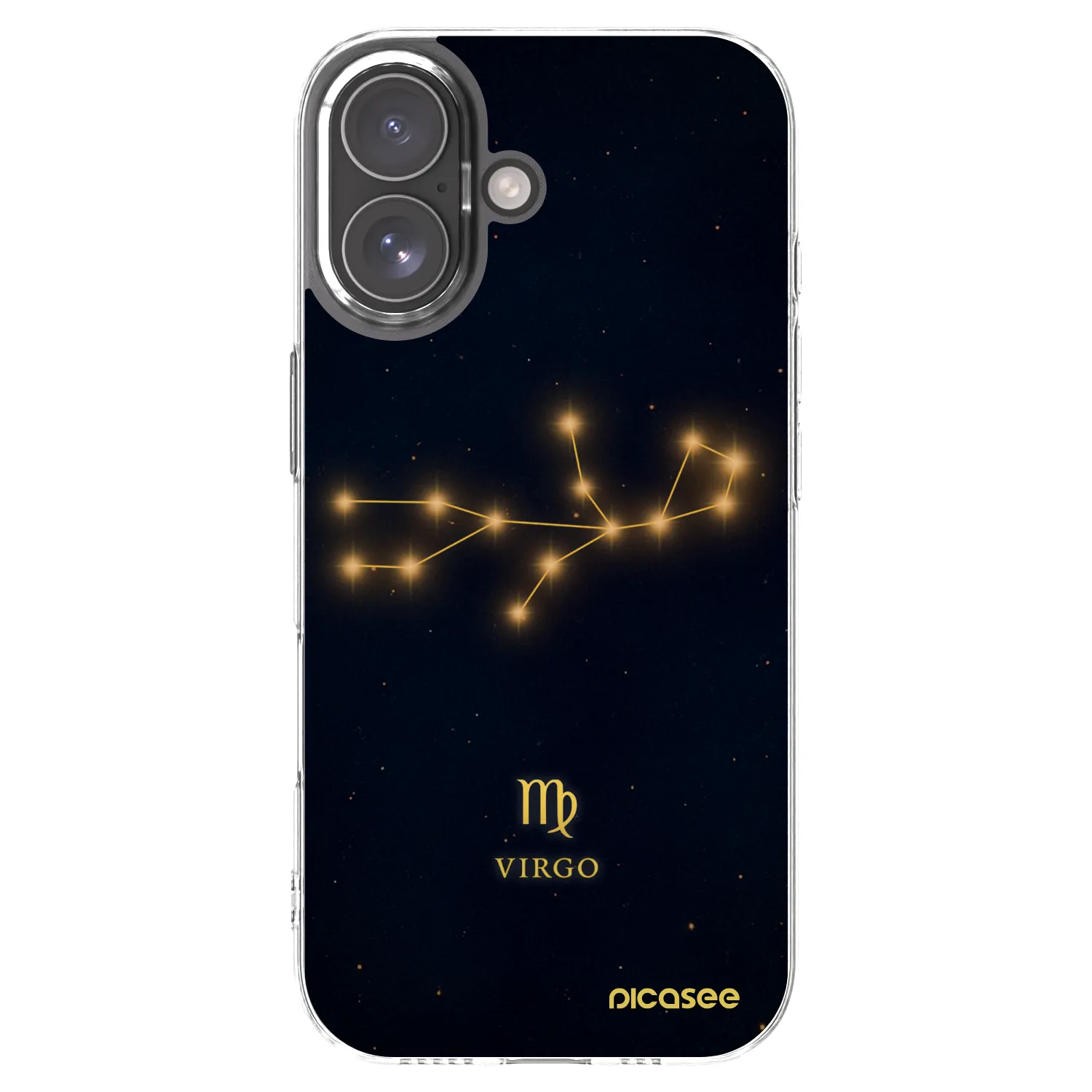 Picasee silikonový průhledný obal pro Apple iPhone 17 - VIRGO