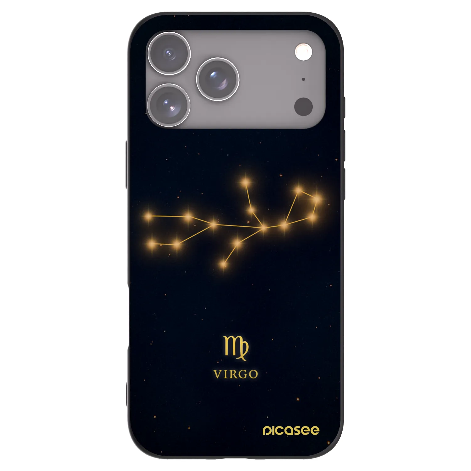 Picasee silikonový černý obal pro Apple iPhone 17 Pro Max - VIRGO