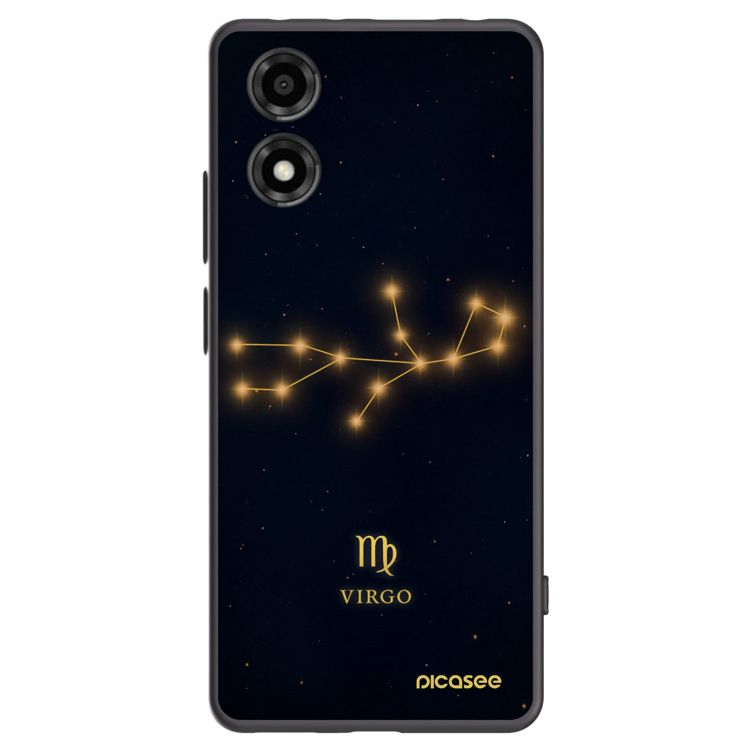 Picasee silikonový černý obal pro Motorola Moto E14 - VIRGO