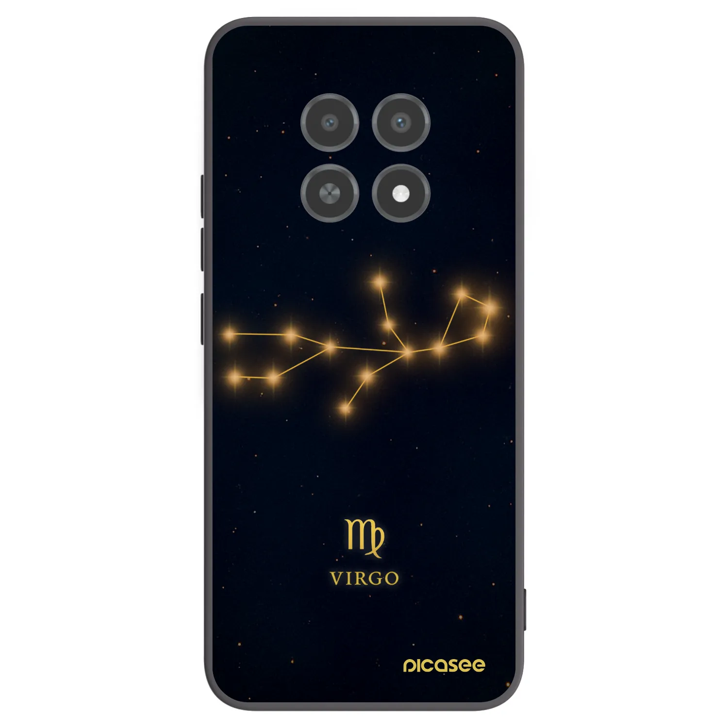 Picasee silikonový černý obal pro Realme 12X - VIRGO