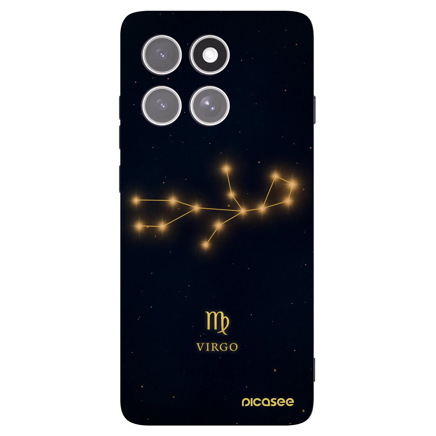 Picasee silikonový černý obal pro Motorola Edge 60 Pro - VIRGO