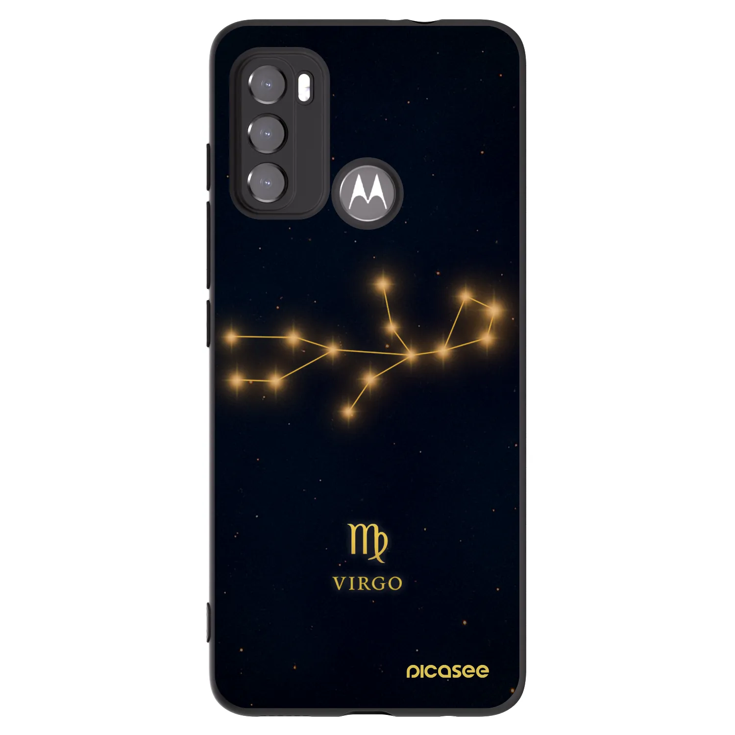 Picasee silikonový černý obal pro Motorola Edge 60 5G - VIRGO
