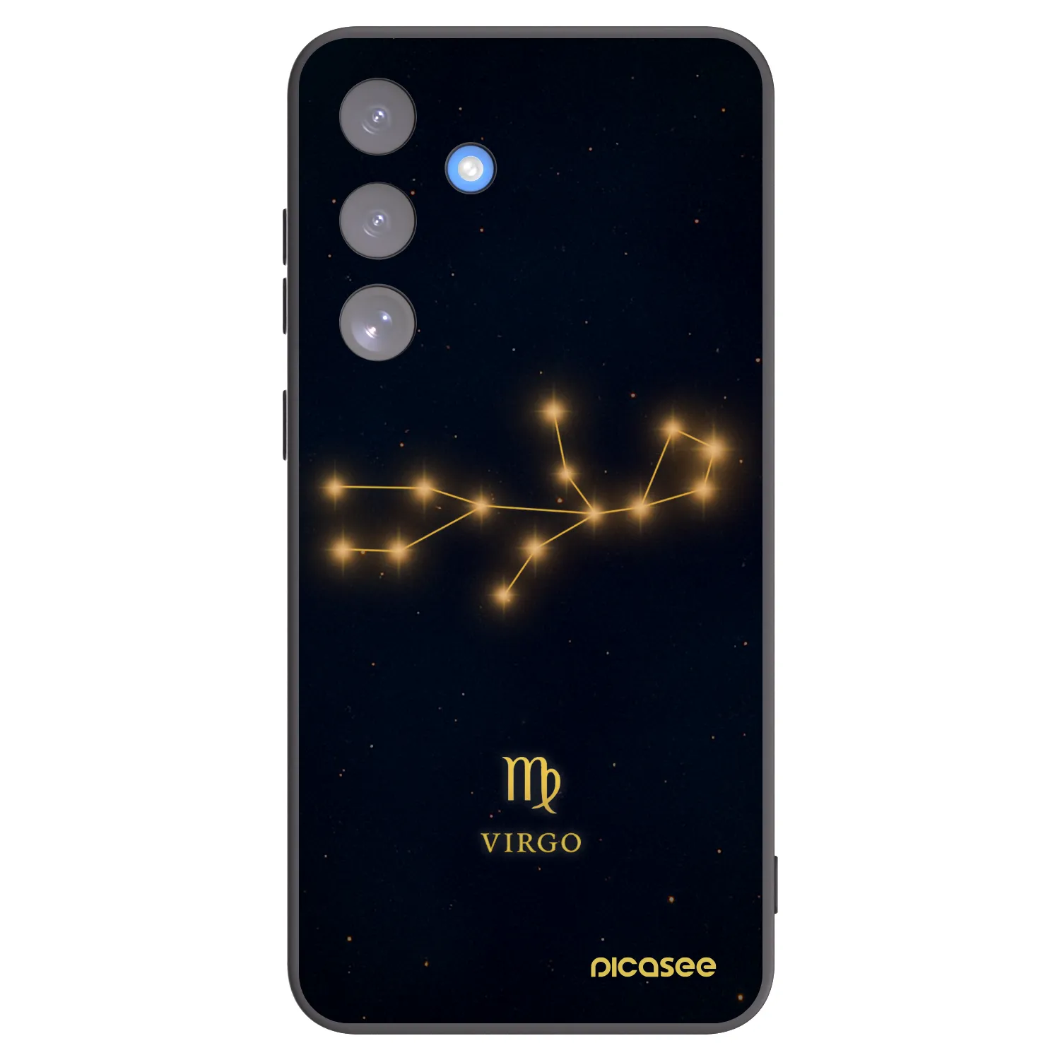 Picasee silikonový černý obal pro Samsung Galaxy S25 FE 5G - VIRGO