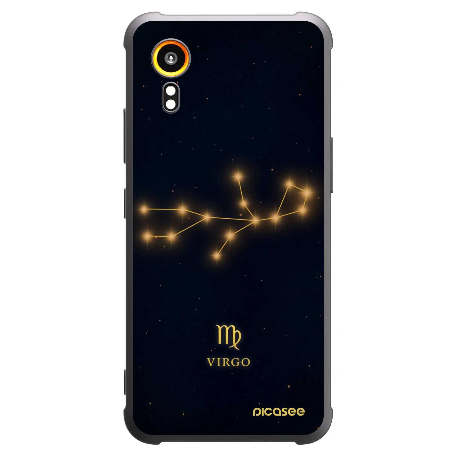 Picasee silikonový černý obal pro Samsung Galaxy Xcover 7 - VIRGO