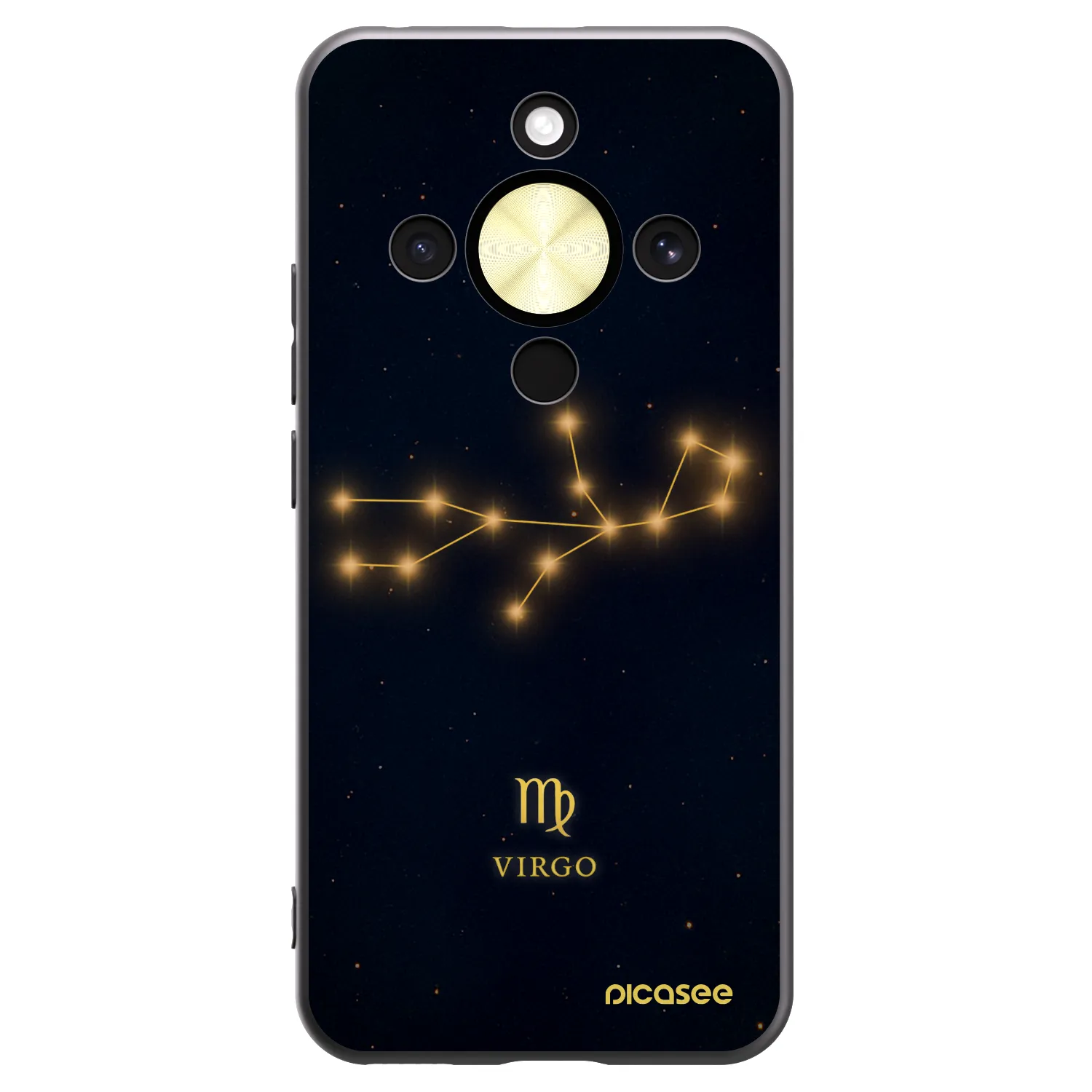 Picasee silikonový černý obal pro Honor Magic8 Lite 5G - VIRGO
