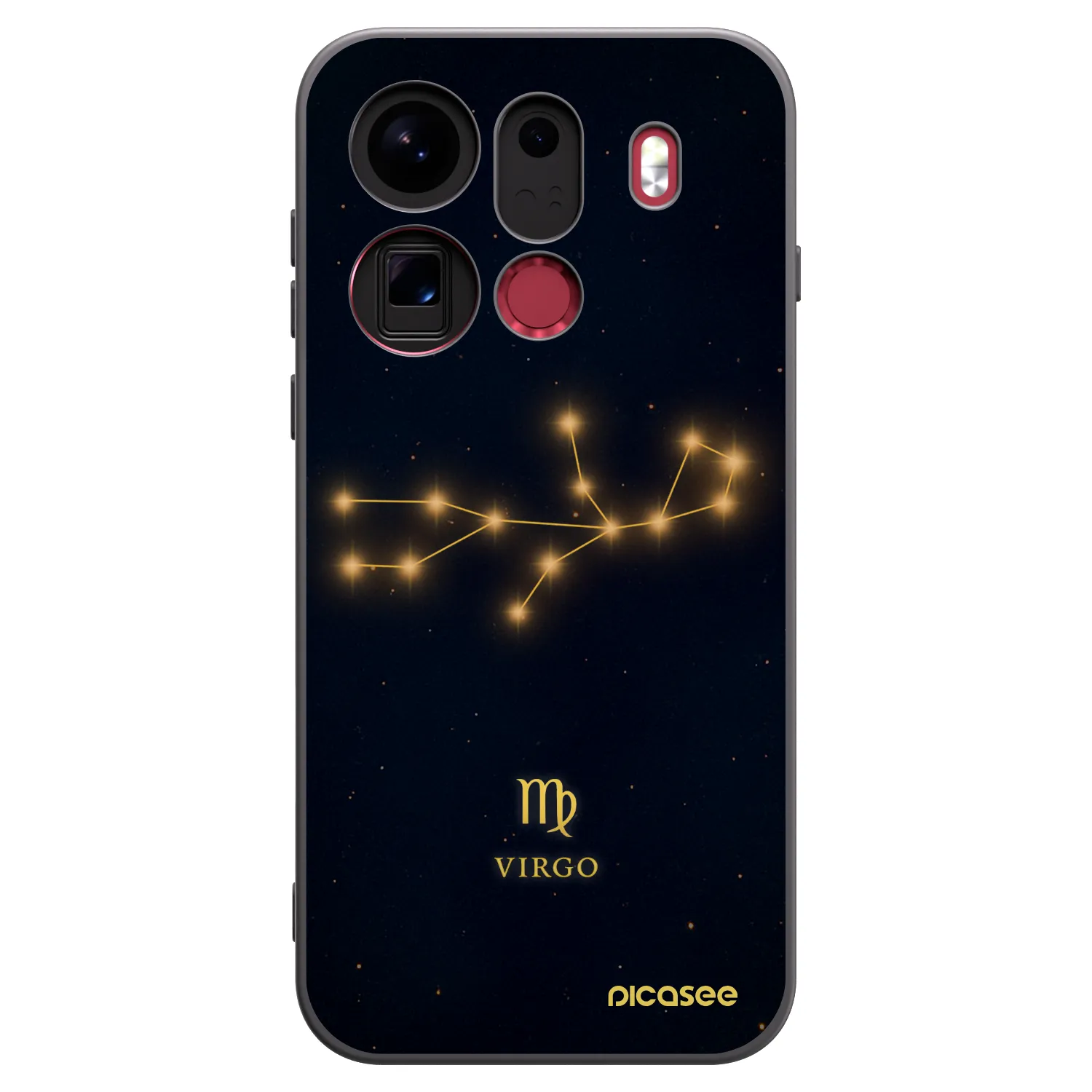 Picasee silikonový černý obal pro OPPO Find X9 Pro - VIRGO