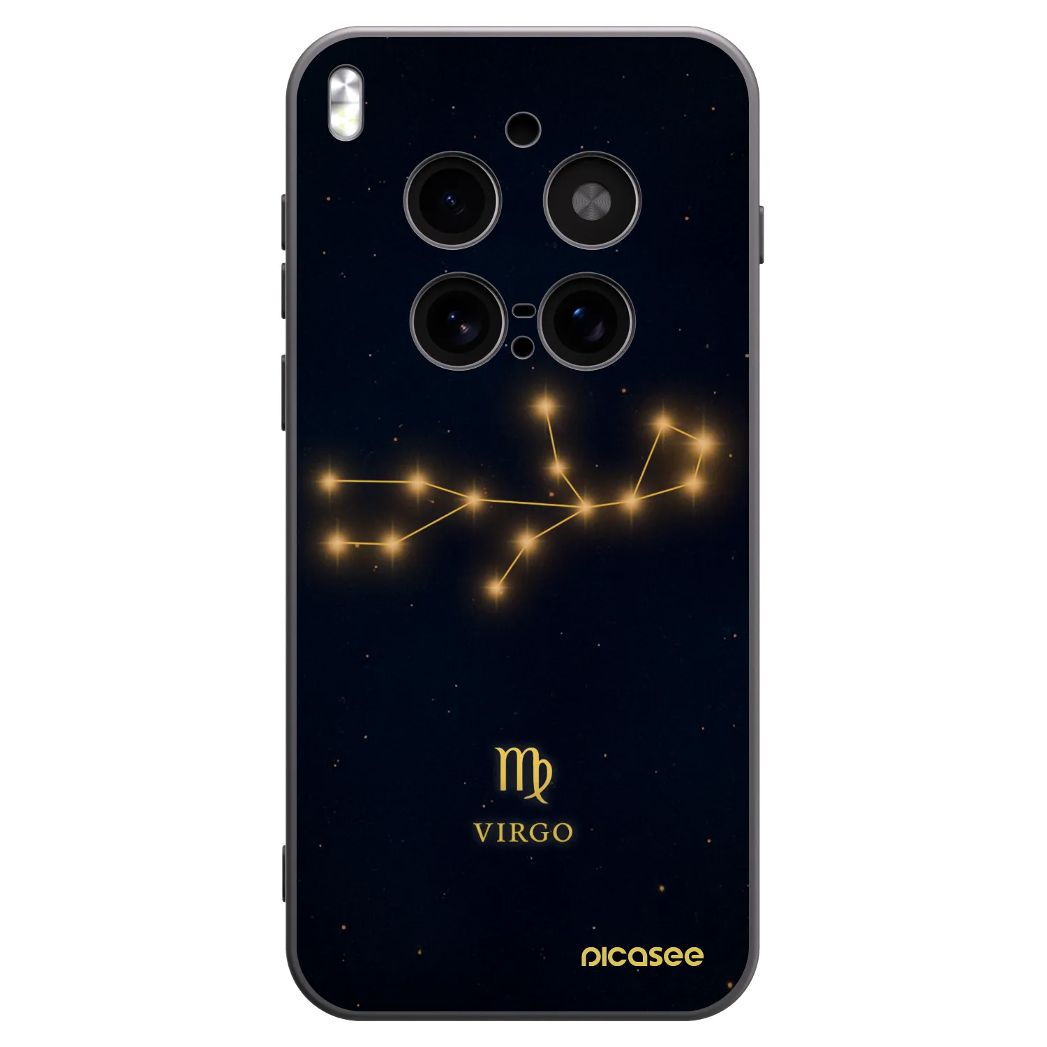 Picasee silikonový černý obal pro Vivo X300 Pro - VIRGO