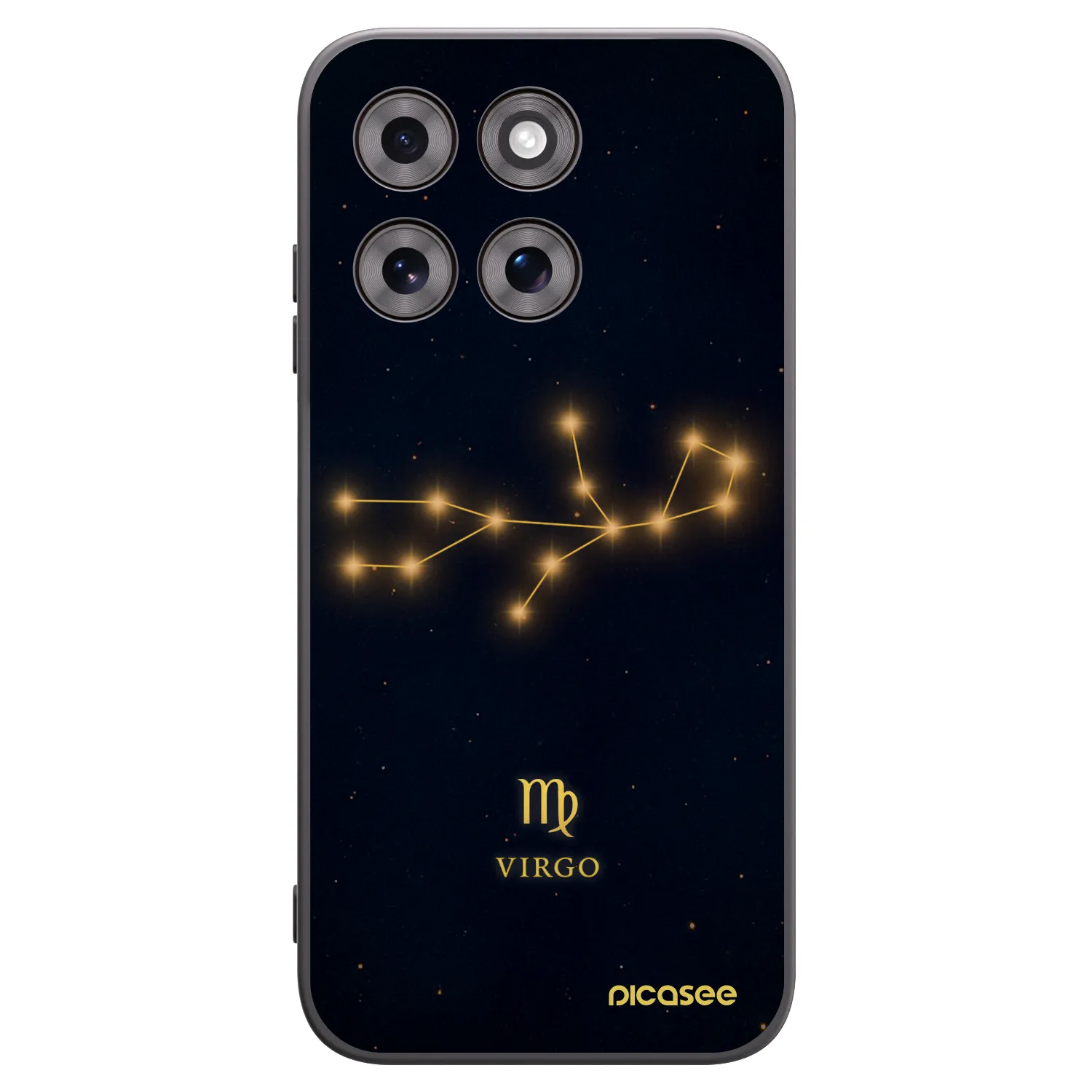 Picasee silikonový černý obal pro Motorola Moto G77 - VIRGO