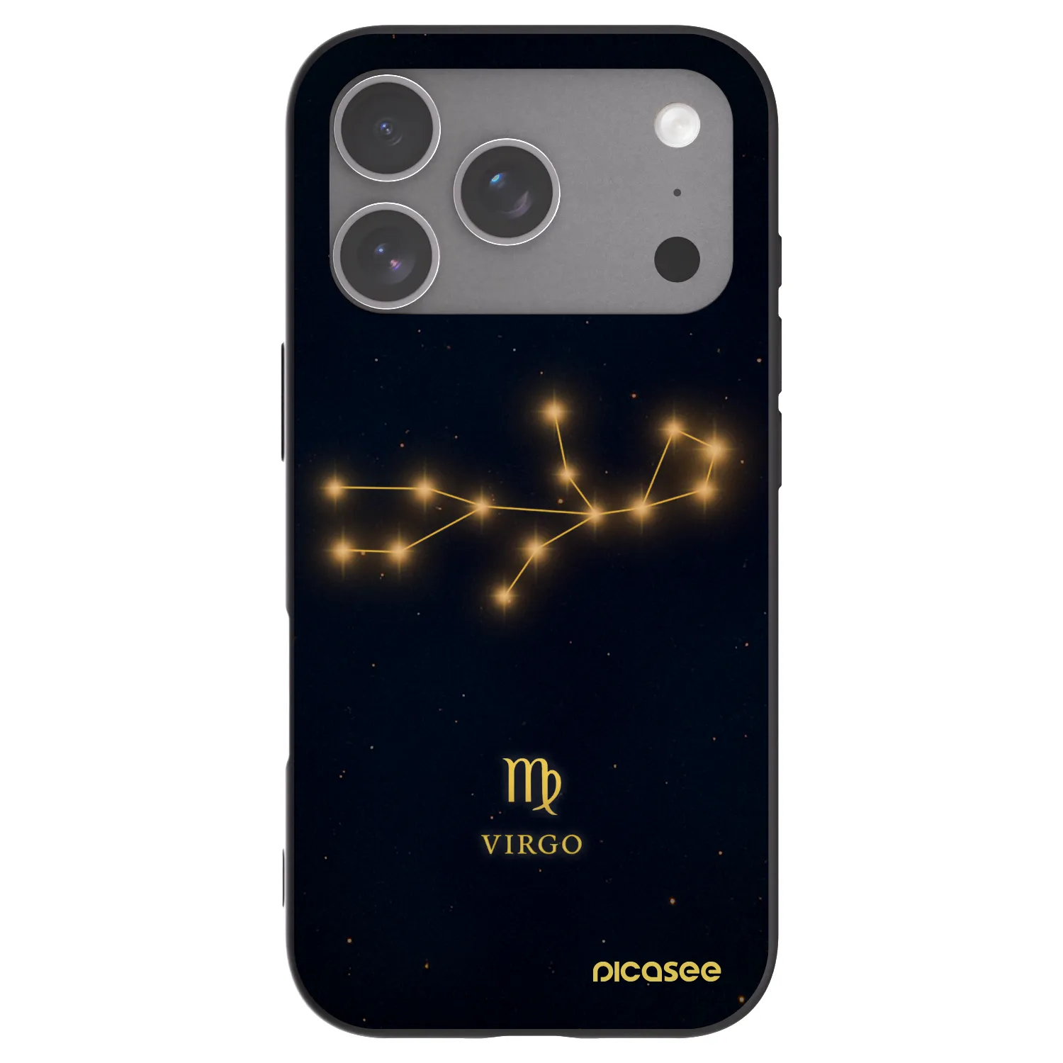 Picasee silikonový černý obal pro Apple iPhone 18 Pro - VIRGO