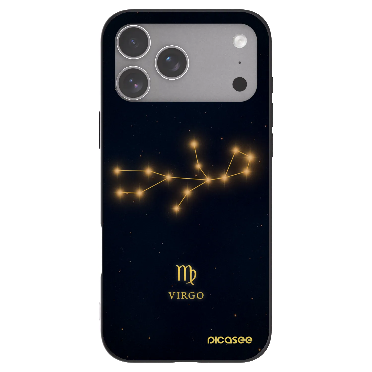 Picasee silikonový černý obal pro Apple iPhone 18 Pro Max - VIRGO