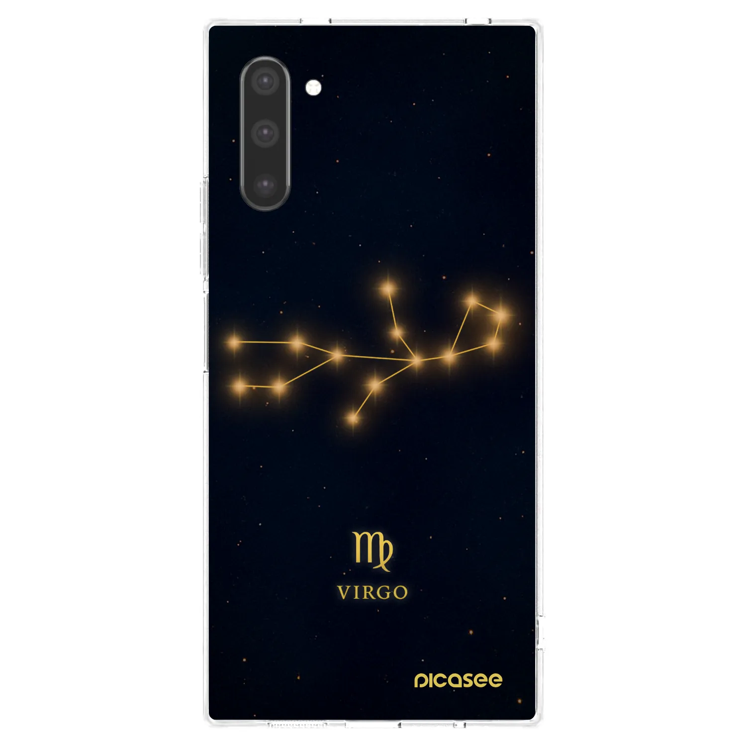 Picasee silikonový průhledný obal pro Samsung Galaxy Note 10 N970F - VIRGO
