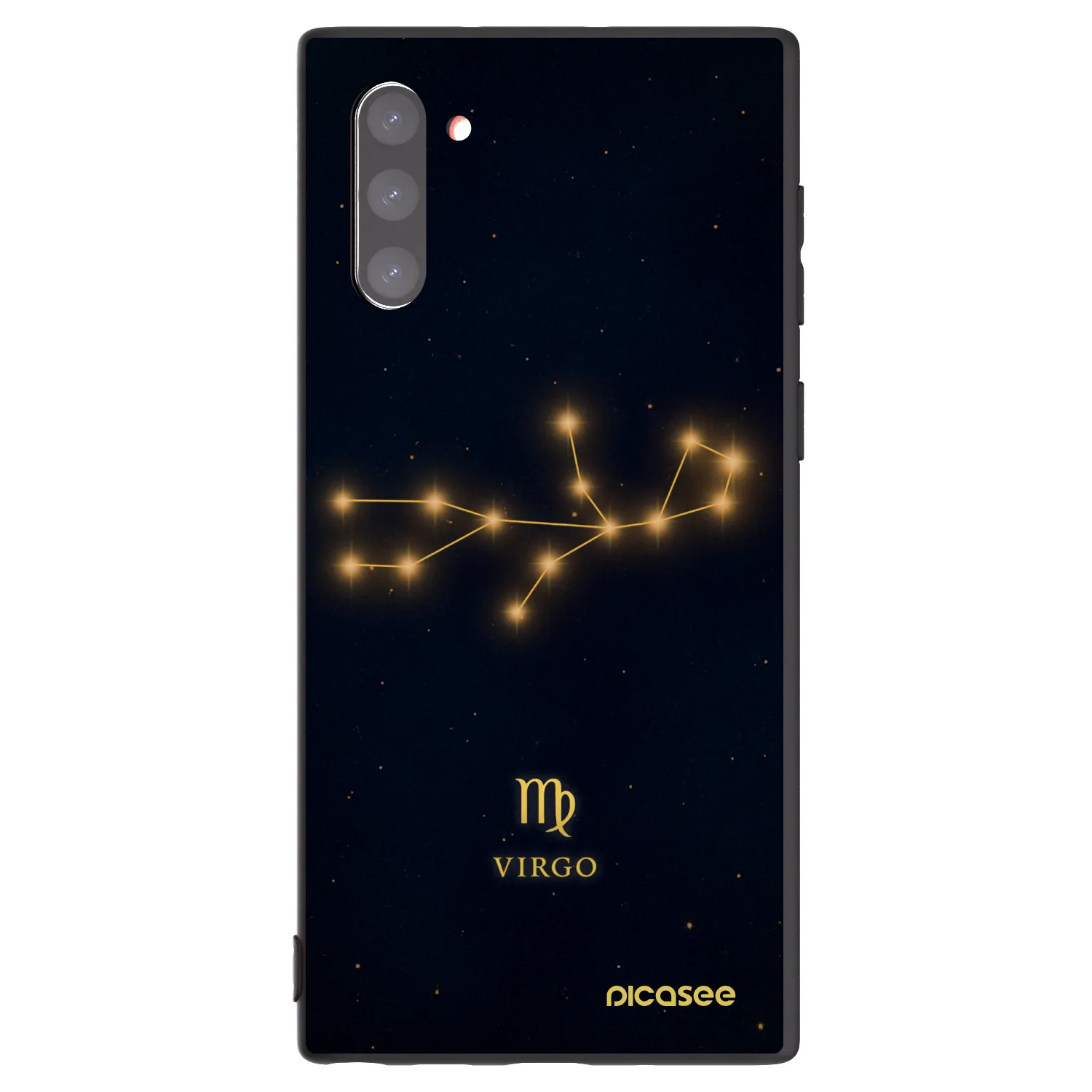Picasee silikonový černý obal pro Samsung Galaxy Note 10 N970F - VIRGO