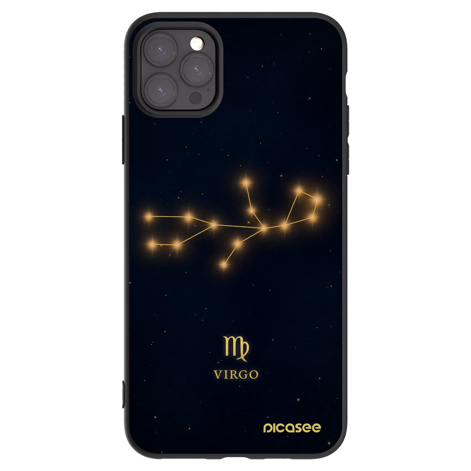 Picasee silikonový černý obal pro Apple iPhone 11 Pro Max - VIRGO