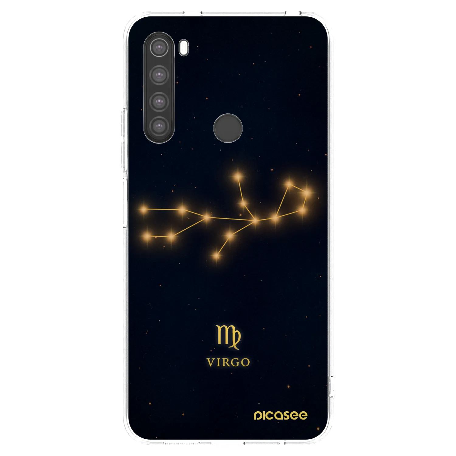 Picasee silikonový průhledný obal pro Xiaomi Redmi Note 8 - VIRGO