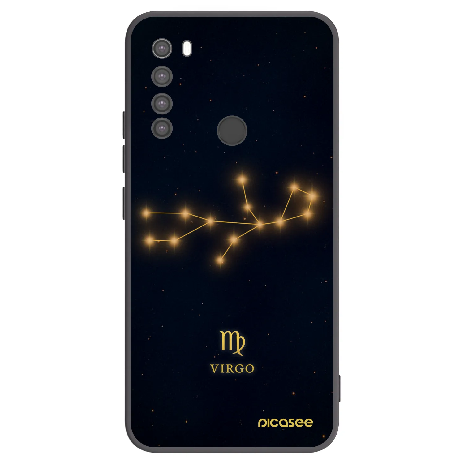 Picasee silikonový černý obal pro Xiaomi Redmi Note 8 - VIRGO