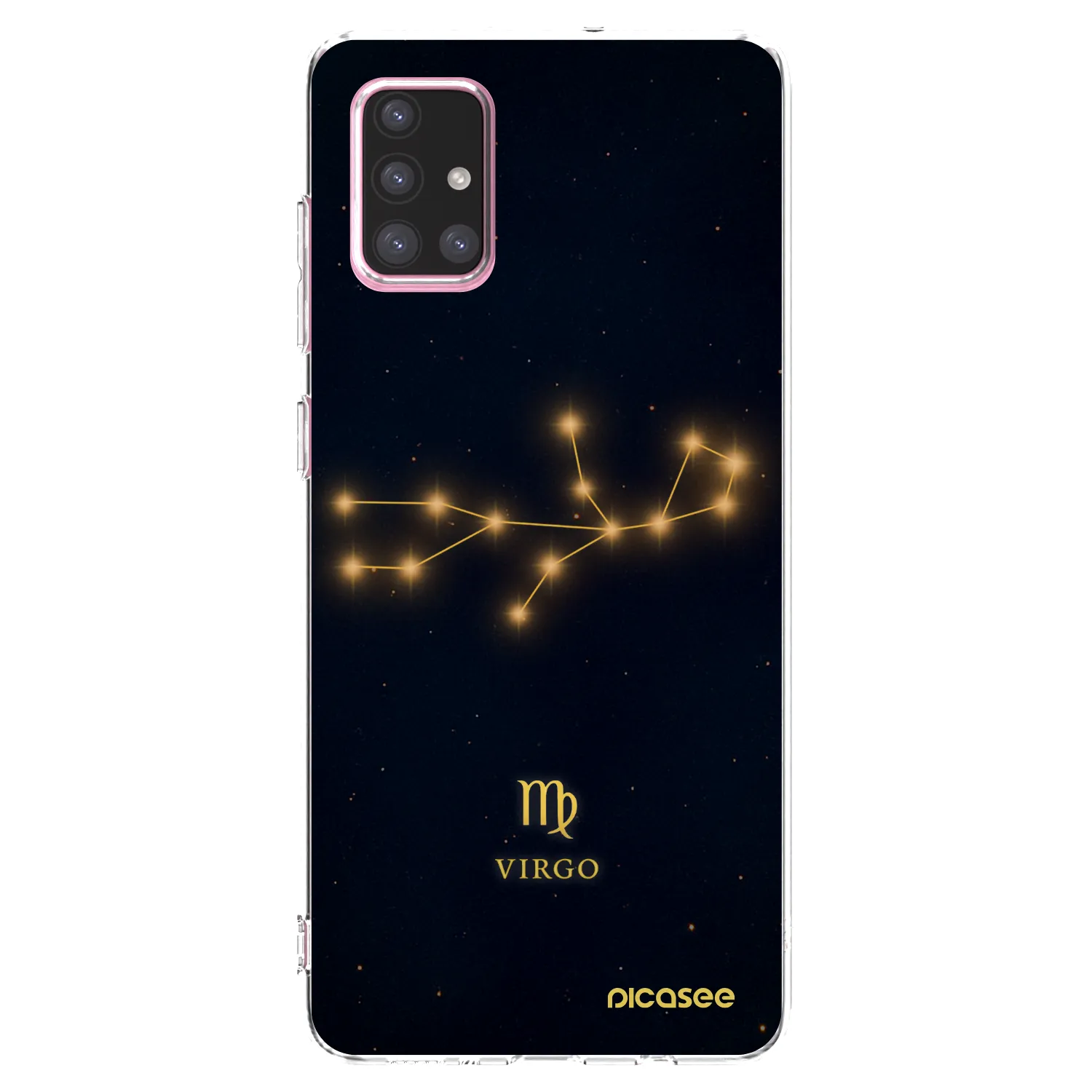 Picasee silikonový průhledný obal pro Samsung Galaxy A71 A715F - VIRGO