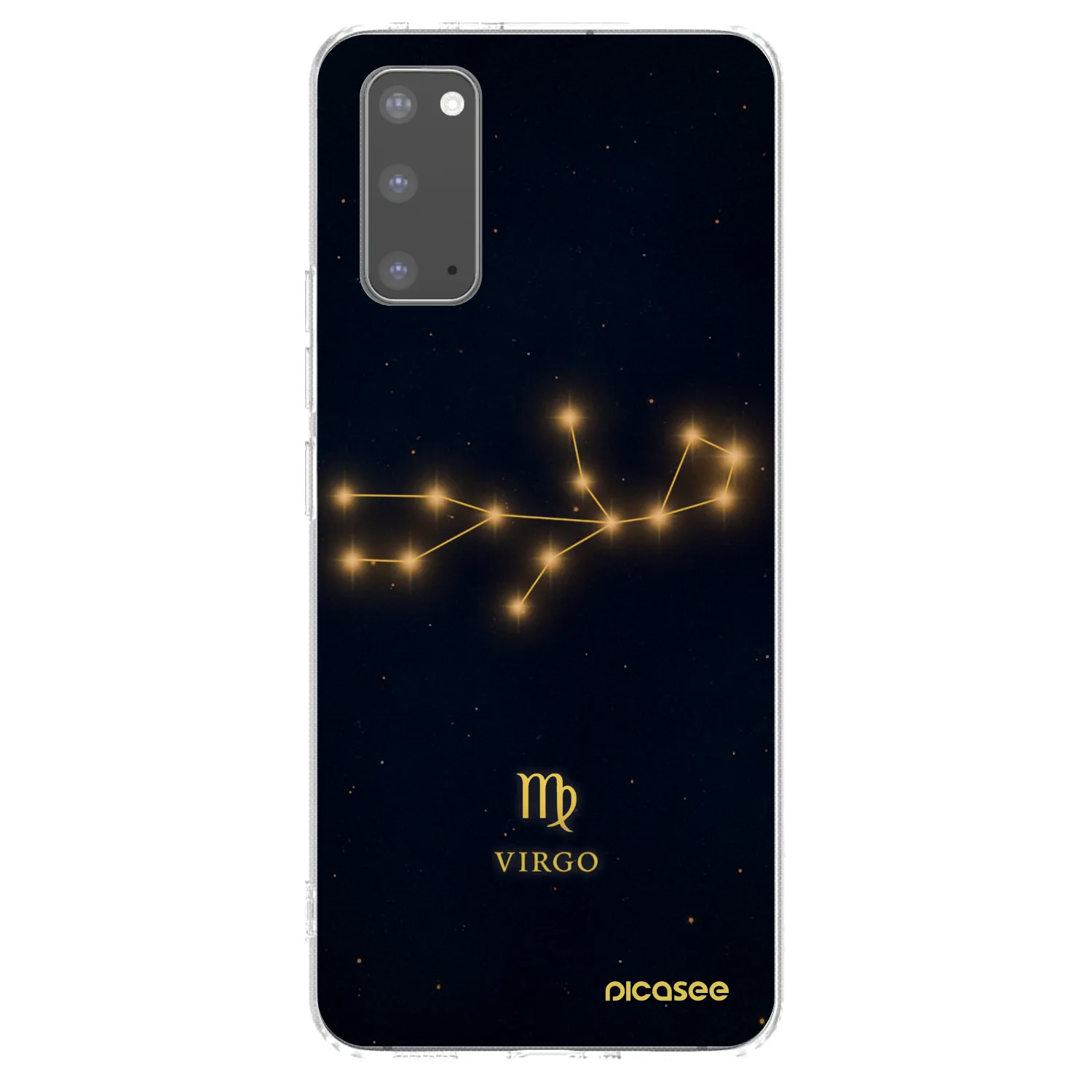 Picasee silikonový průhledný obal pro Samsung Galaxy S20 G980F - VIRGO