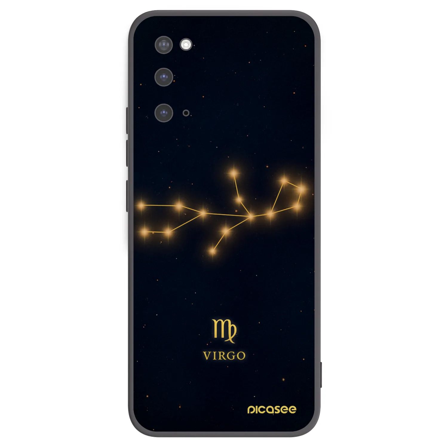 Picasee silikonový černý obal pro Samsung Galaxy S20 G980F - VIRGO