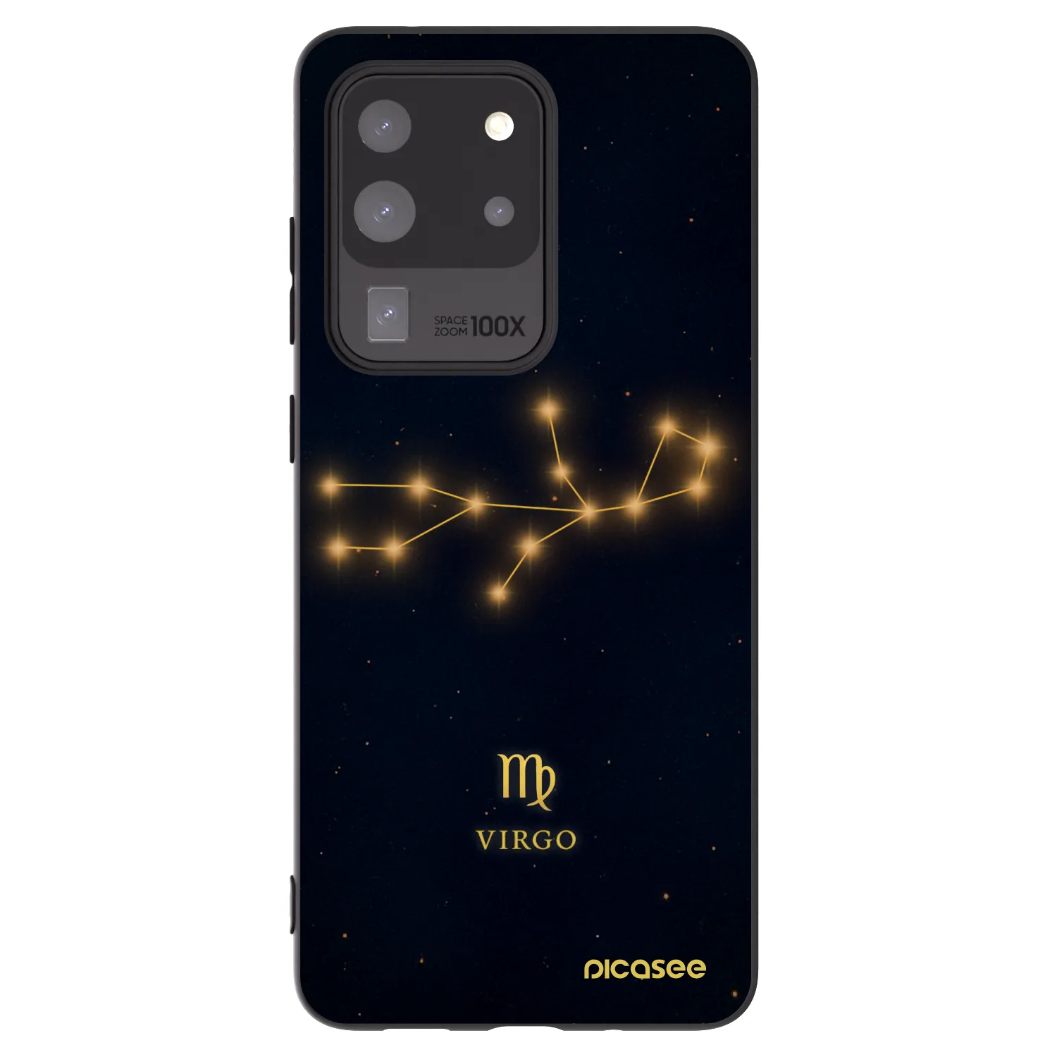 Picasee silikonový černý obal pro Samsung Galaxy S20 Ultra 5G G988F - VIRGO