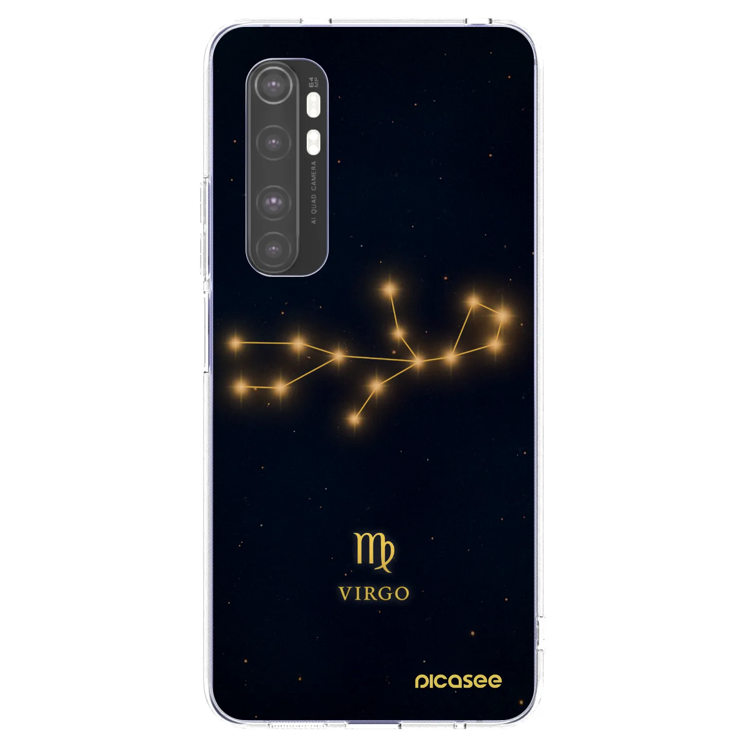Picasee silikonový průhledný obal pro Xiaomi Mi Note 10 Lite - VIRGO