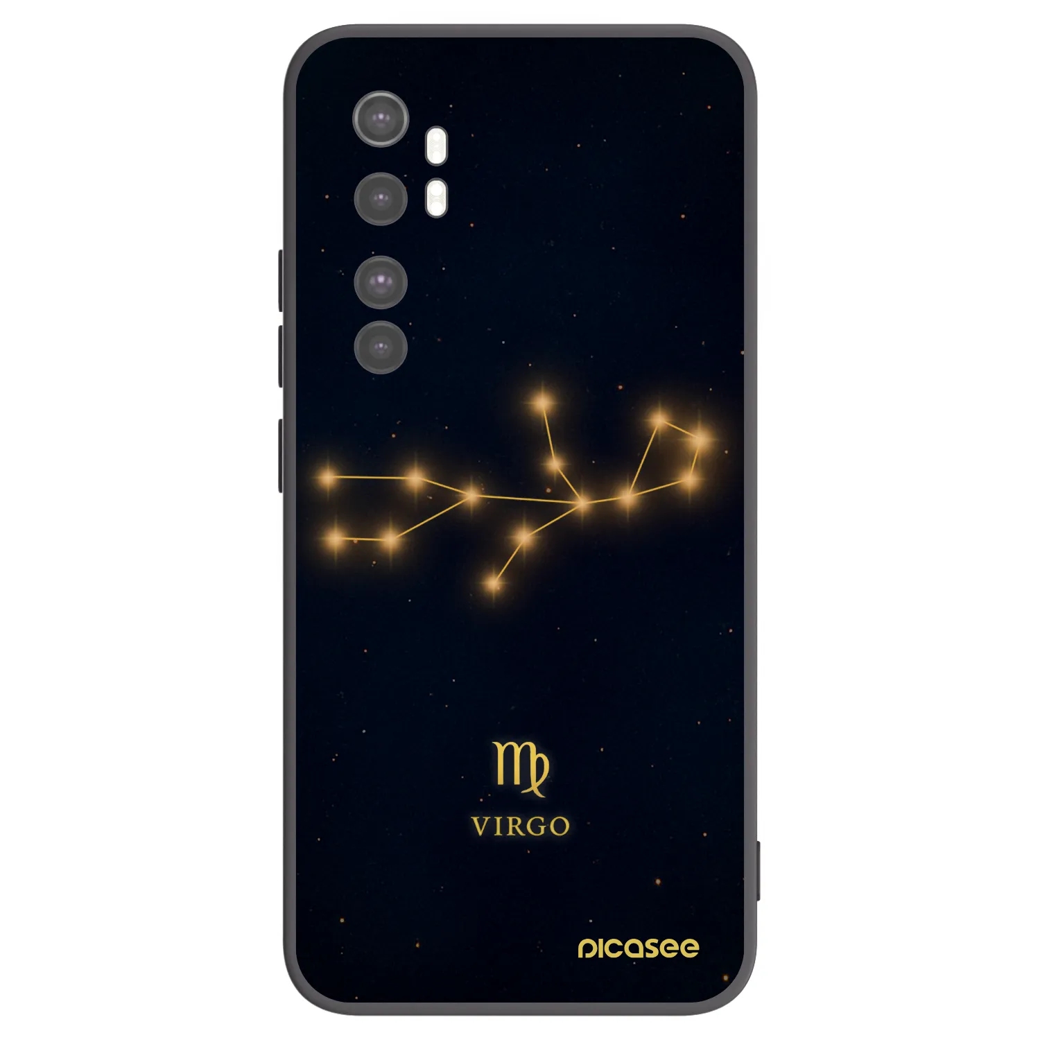 Picasee silikonový černý obal pro Xiaomi Mi Note 10 Lite - VIRGO