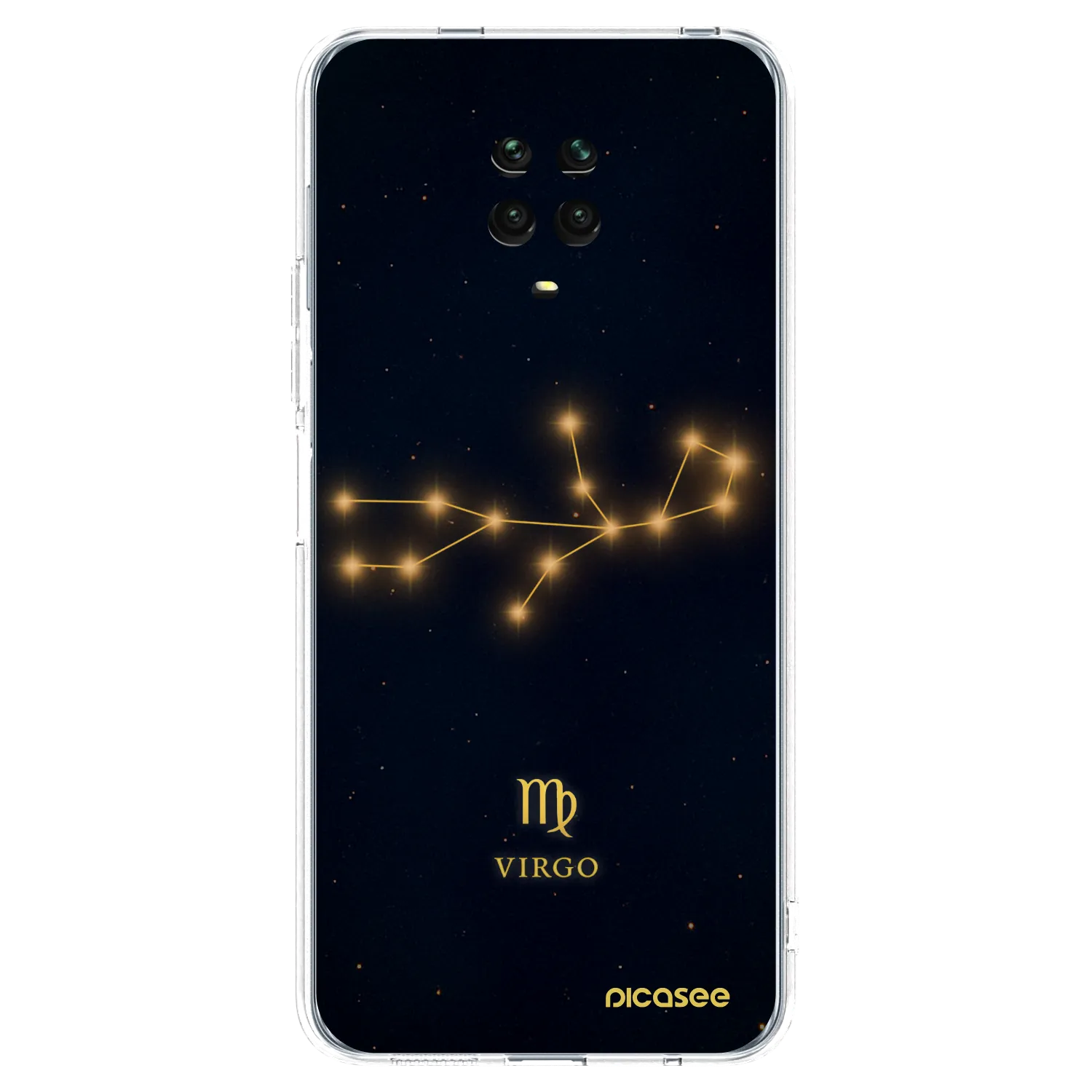 Picasee silikonový průhledný obal pro Xiaomi Redmi Note 9S - VIRGO