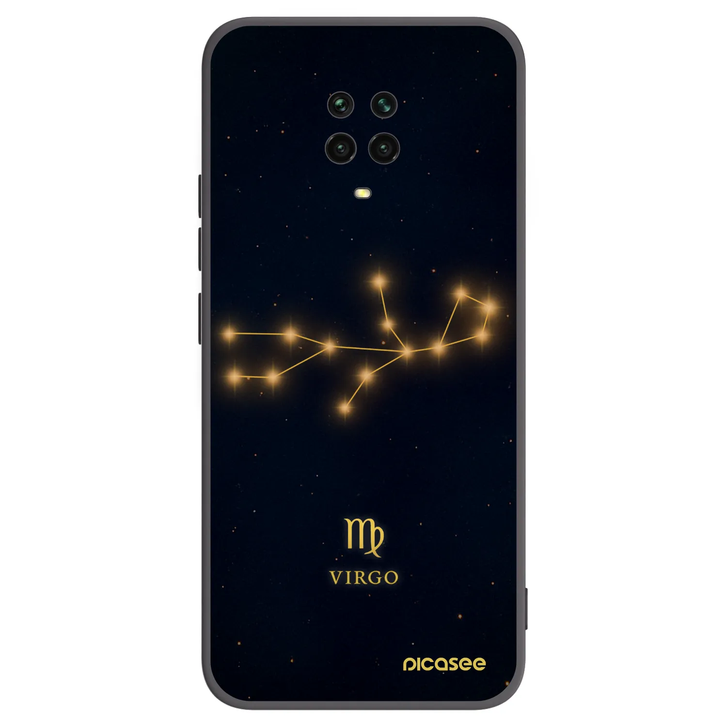 Picasee silikonový černý obal pro Xiaomi Redmi Note 9S - VIRGO