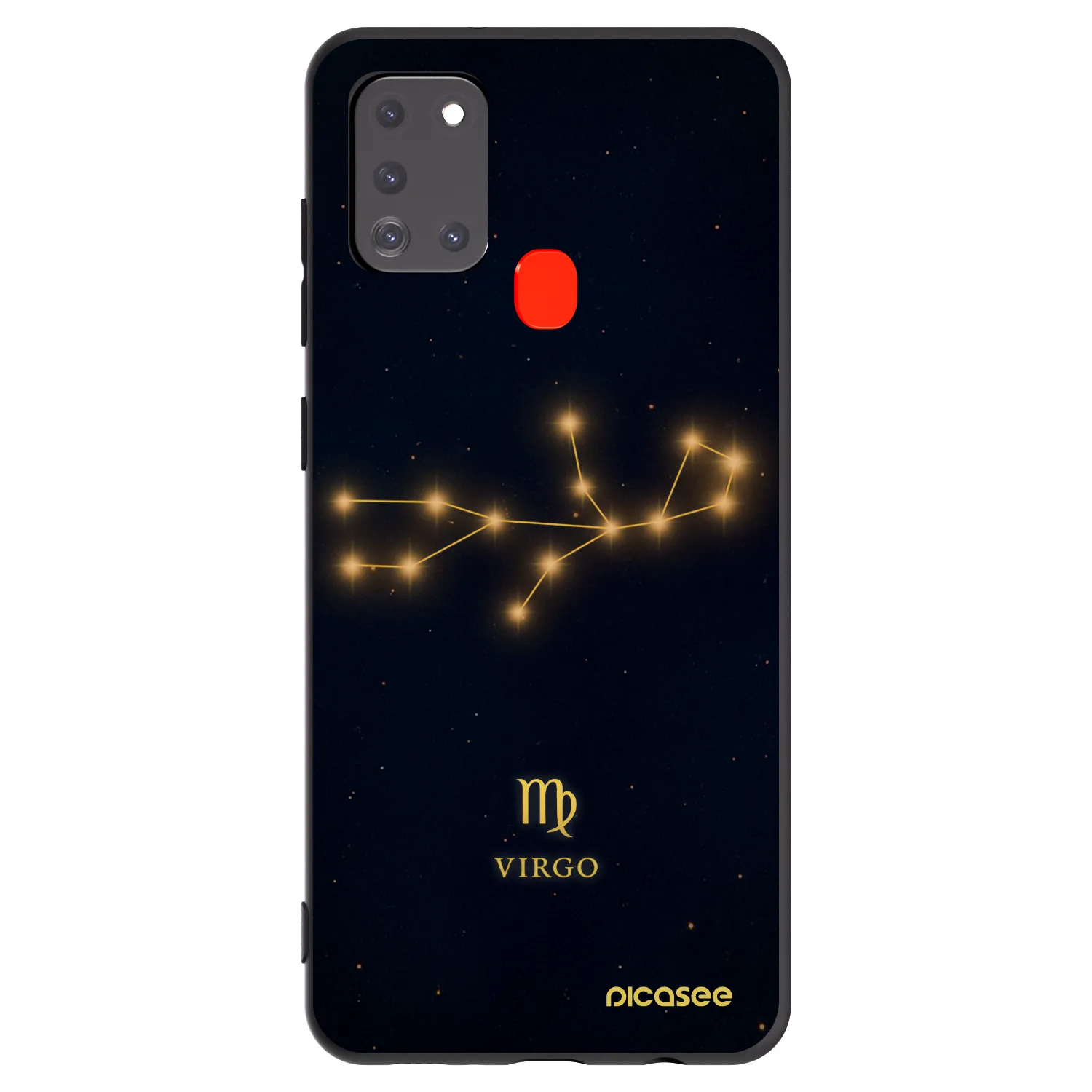 Picasee silikonový černý obal pro Samsung Galaxy A21s - VIRGO