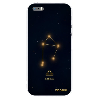Picasee silikonový průhledný obal pro Apple iPhone 5/5S/SE - LIBRA