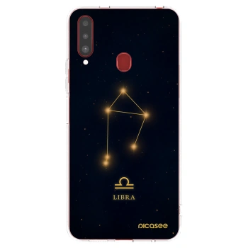 Picasee silikonový průhledný obal pro Samsung Galaxy A20s - LIBRA