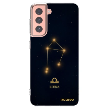Picasee silikonový průhledný obal pro Samsung Galaxy S21 5G G991B - LIBRA