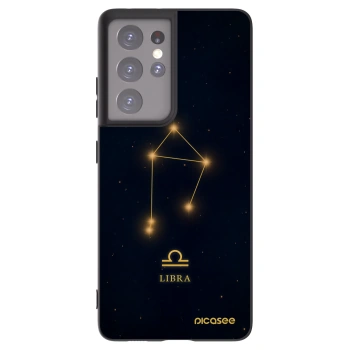 Picasee silikonový černý obal pro Samsung Galaxy S21 Ultra 5G G998B - LIBRA