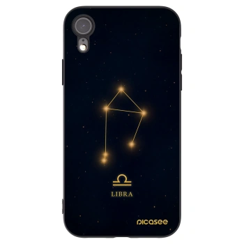 Picasee silikonový černý obal pro Apple iPhone XR - LIBRA