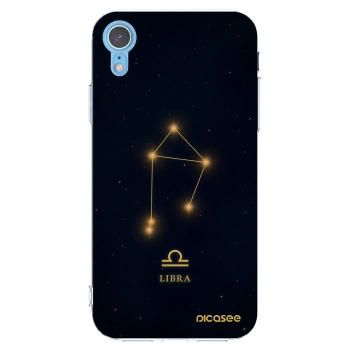 Picasee silikonový průhledný obal pro Apple iPhone XR - LIBRA