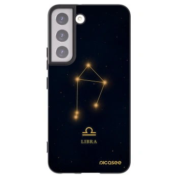 Picasee silikonový černý obal pro Samsung Galaxy S22 5G - LIBRA
