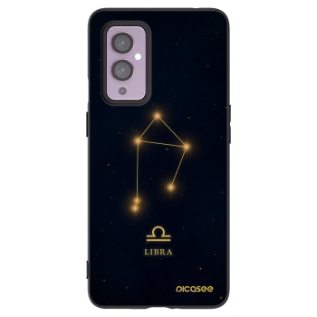 Picasee silikonový černý obal pro OnePlus 9 - LIBRA