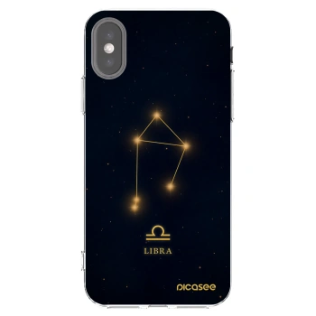 Picasee silikonový průhledný obal pro Apple iPhone X/XS - LIBRA