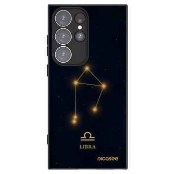 Picasee silikonový černý obal pro Samsung Galaxy S23 Ultra 5G - LIBRA