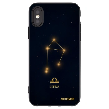 Picasee silikonový černý obal pro Apple iPhone X/XS - LIBRA