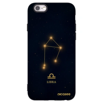 Picasee silikonový černý obal pro Apple iPhone 6/6S - LIBRA