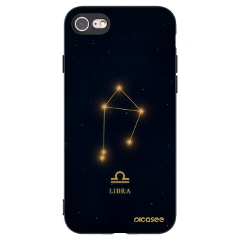 Picasee silikonový černý obal pro Apple iPhone 7 - LIBRA