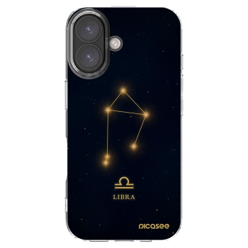 Picasee silikonový průhledný obal pro Apple iPhone 16 - LIBRA