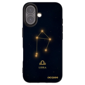 Picasee silikonový černý obal pro Apple iPhone 16 - LIBRA