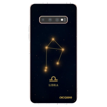 Picasee silikonový průhledný obal pro Samsung Galaxy S10 Plus G975 - LIBRA