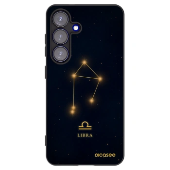 Picasee silikonový černý obal pro Samsung Galaxy S25 5G - LIBRA